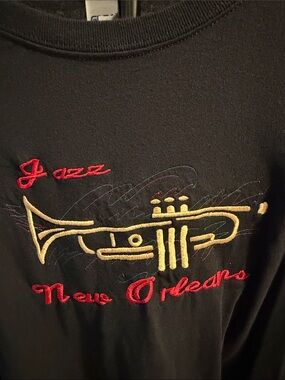 Gildan Graphic New Orleans Trumpet Tee Black Size 3XL
